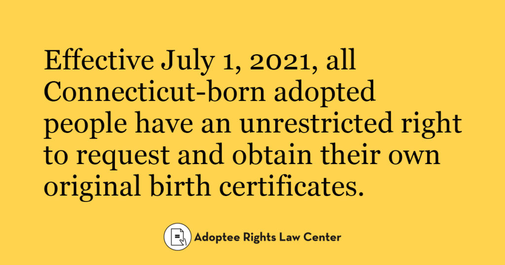 Connecticut Obc Updated Facebook Adoptee Rights Law Center 8993