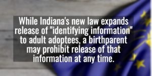 Indiana New Law Adoption Records