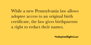 Pennsylvania OBC Access Issues