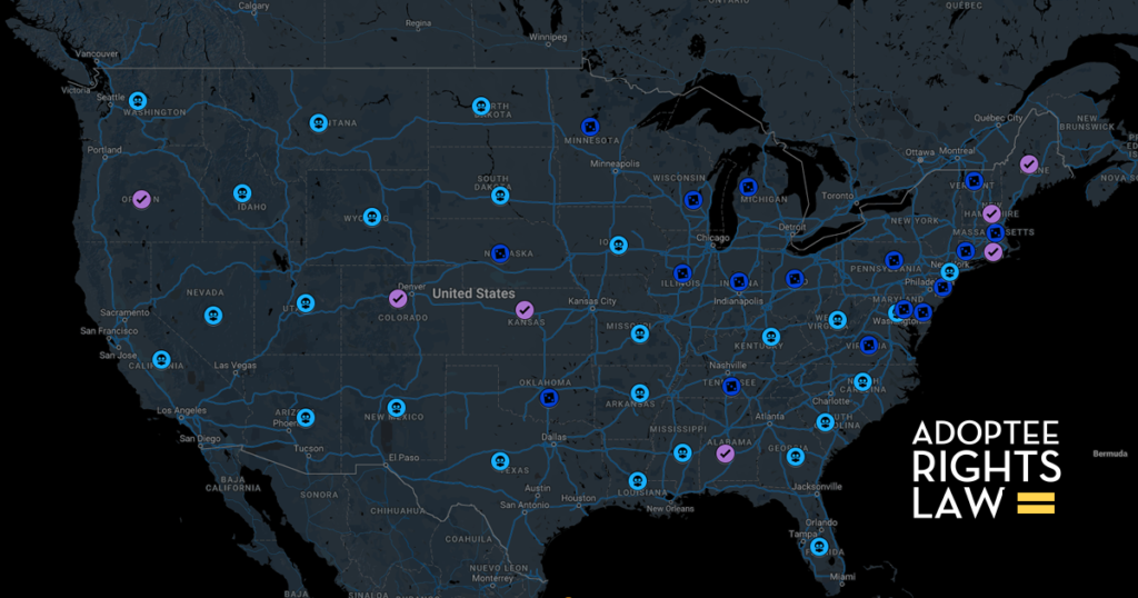 OBC Access Map - Facebook - Adoptee Rights Law Center