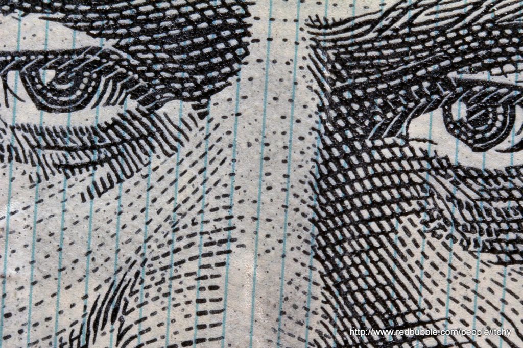 Detail from dollar bill