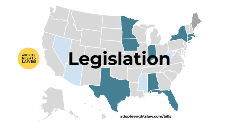 Map Of Adoptee Rights Legislation Adoptee Rights Law Center