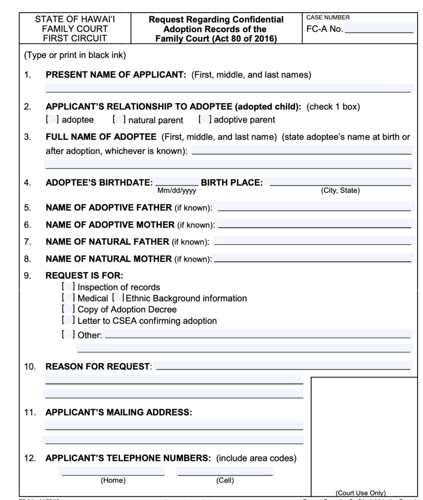 Requesting An Original Birth Certificate - Adoptee Rights Law Center