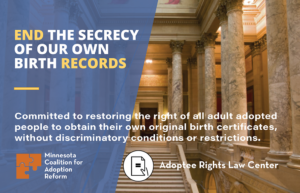 End the secrecy of our own birth records.